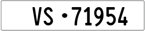 Trailer License Plate